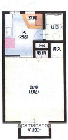 トーキュウハイツ本町通(1K/1階)の間取り写真