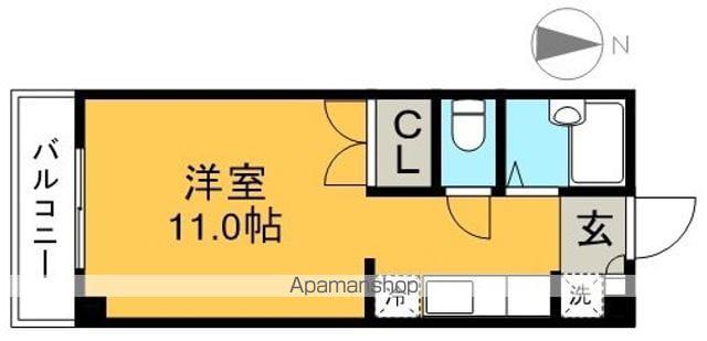 エトワール旭天神(ワンルーム/3階)の間取り写真