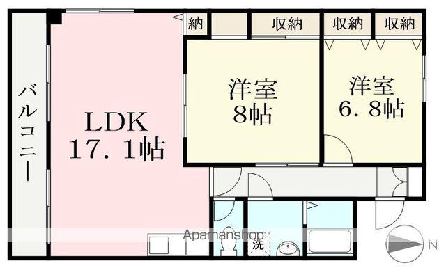 サン・ボニール(2LDK/3階)の間取り写真