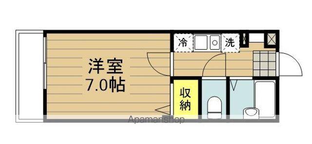 パルコート戸田(1K/1階)の間取り写真