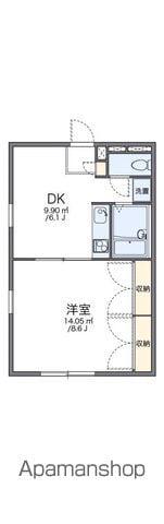 レオパレスUNO(1DK/1階)の間取り写真