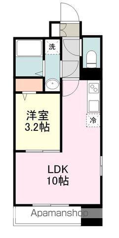 サンライズ本町(1LDK/7階)の間取り写真