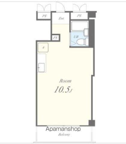 セレステ三軒茶屋(ワンルーム/2階)の間取り写真