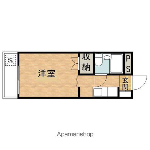 長沼田口ハイツ(ワンルーム/4階)の間取り写真