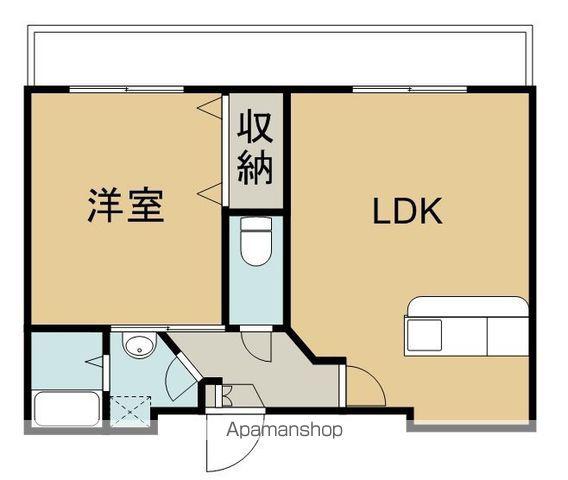 スリーゼ南太平寺A(1LDK/3階)の間取り写真