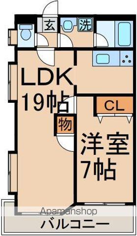 GRANDSLAM青梅(1LDK/2階)の間取り写真