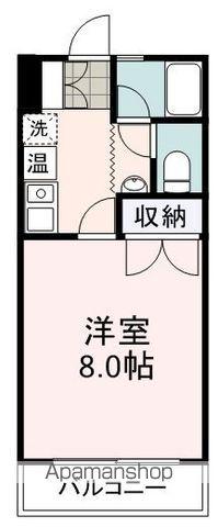 ハイムタミヤ曲金(1K/3階)の間取り写真