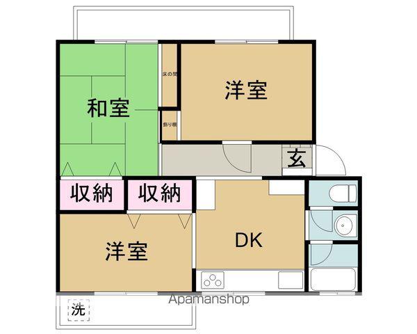 長井マンション(3DK/1階)の間取り写真