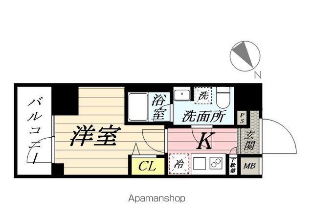 マイナビSTAY横濱鶴見イースト(1K/5階)の間取り写真