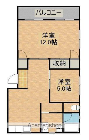 ランドプレイス(2LDK/3階)の間取り写真