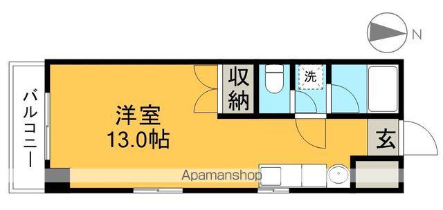 ストーク天神(ワンルーム/2階)の間取り写真