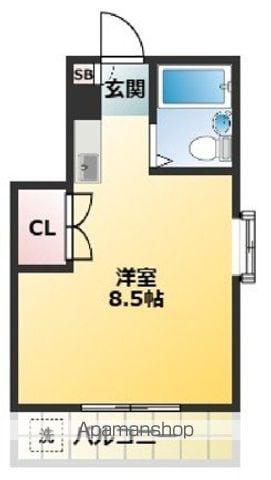 グリーンコート四谷(ワンルーム/2階)の間取り写真