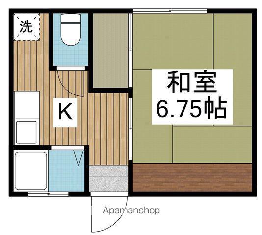 第13べるハウス(1K/2階)の間取り写真