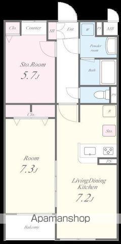 T ANNEX(1SLDK/2階)の間取り写真