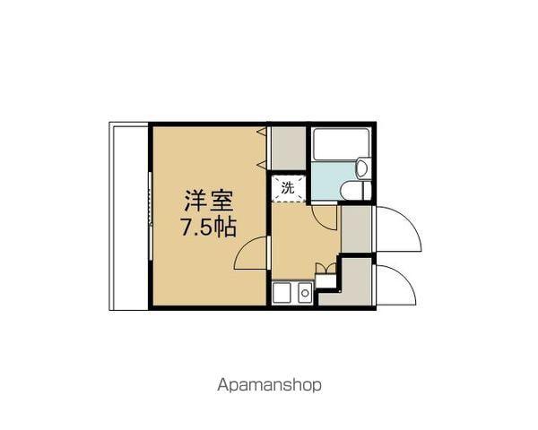 グリーンキャピタル本町(1K/3階)の間取り写真