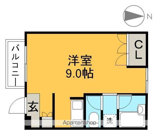 リドーヴェール(ワンルーム/1階)の間取り写真