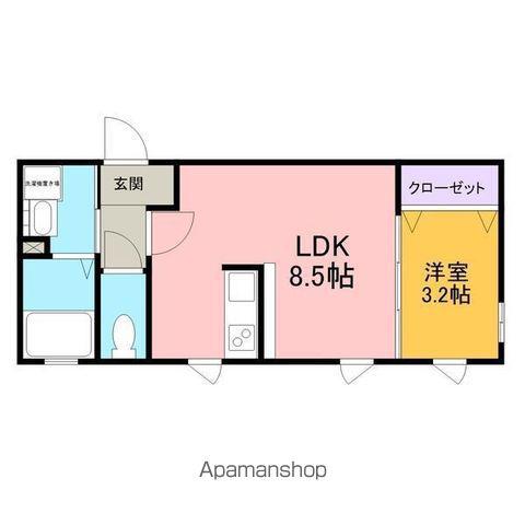 アーバンキャッスル東岡崎(1LDK/3階)の間取り写真