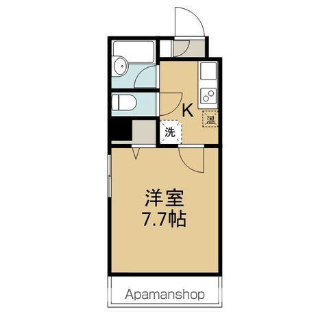 カーサ・デ・セントロ(1K/5階)の間取り写真