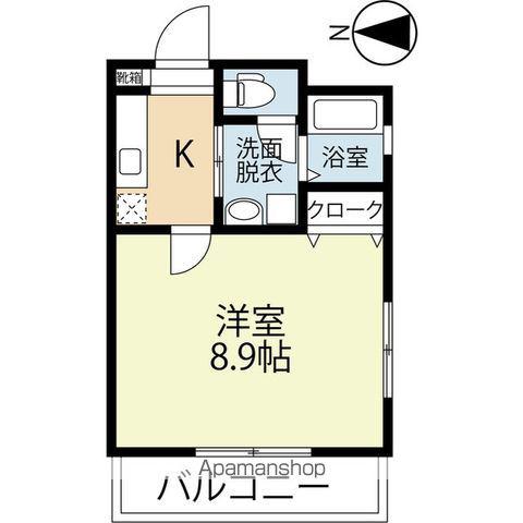 アネシス六本松(1K/3階)の間取り写真