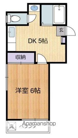 ブリーズ桜台(1DK/1階)の間取り写真