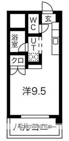 サルヴァトーレ今宿(ワンルーム/6階)の間取り写真