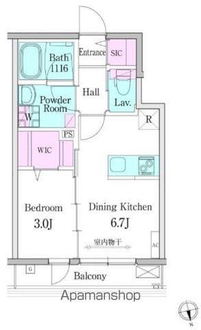 デュオメゾン高円寺駅前(1DK/3階)の間取り写真