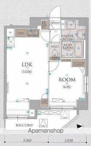アルテシモストーリア(1LDK/7階)の間取り写真
