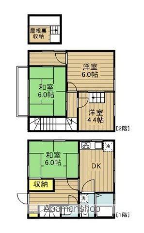 辻６丁目テラスハウス(4DK)の間取り写真