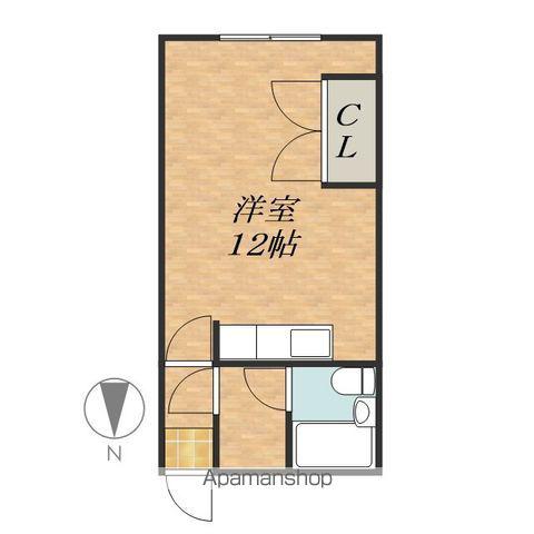 コーポミナカワ(ワンルーム/3階)の間取り写真