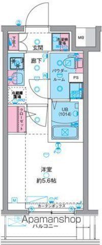 GENOVIA天王台(1K/3階)の間取り写真