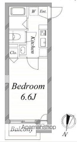 アルソーレ青砥(1K/3階)の間取り写真