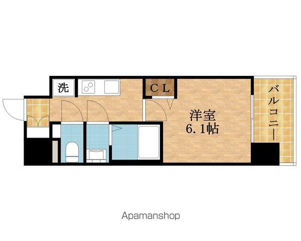 プレサンス緑橋ソレアス(1K/8階)の間取り写真