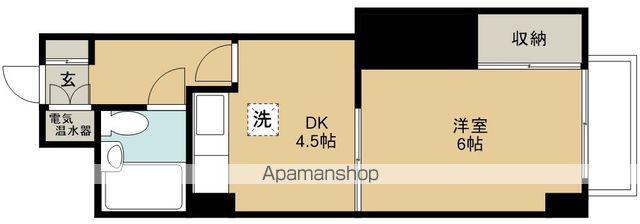 ドミール上杉(1DK/2階)の間取り写真