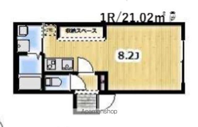 AMBITION野田(ワンルーム/1階)の間取り写真