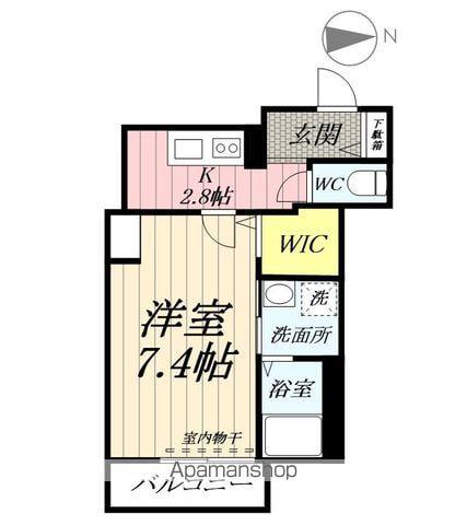 GKパーク三郷(1K/3階)の間取り写真