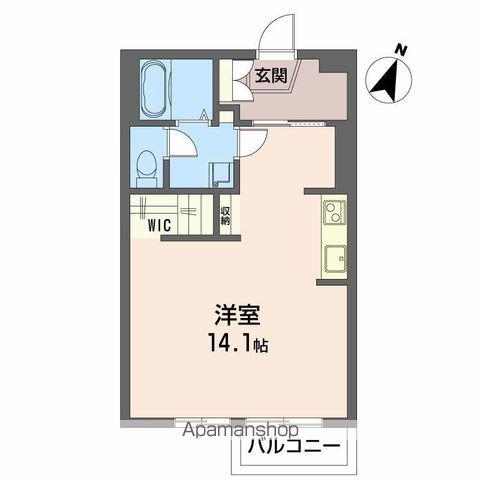 ネーブルグリーン(ワンルーム/2階)の間取り写真