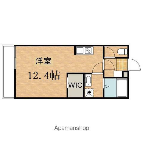 ヒルズ豊田(ワンルーム/2階)の間取り写真