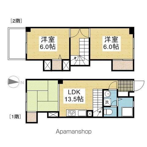 スミタスヴィレッジ空港通Ⅰ(2LDK/1階)の間取り写真