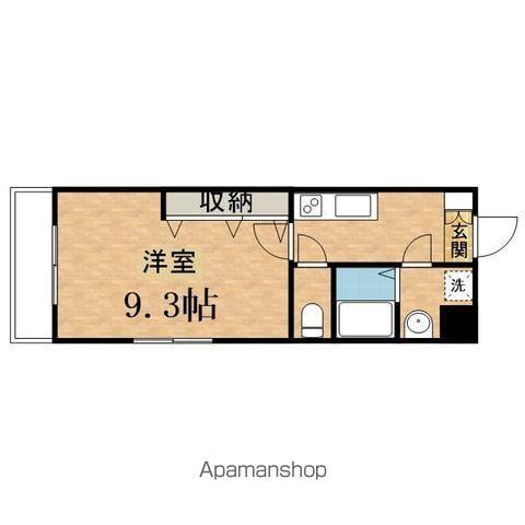 カーサパティオ(1K/3階)の間取り写真