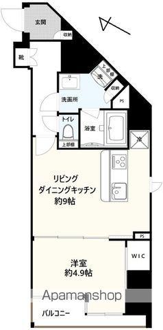 プレセダンヒルズ文京本駒込(1LDK/5階)の間取り写真