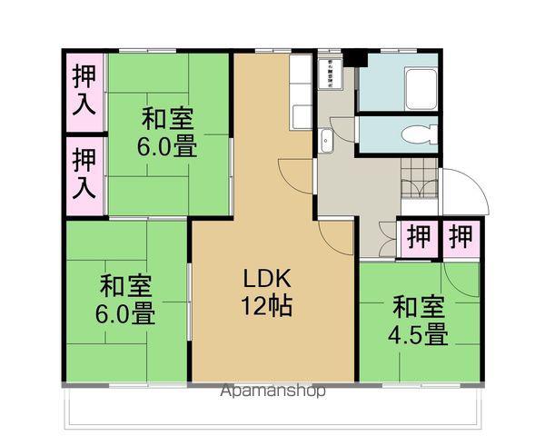 NAVY(3LDK/3階)の間取り写真
