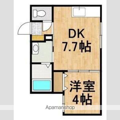 和MISAWA(1DK/2階)の間取り写真