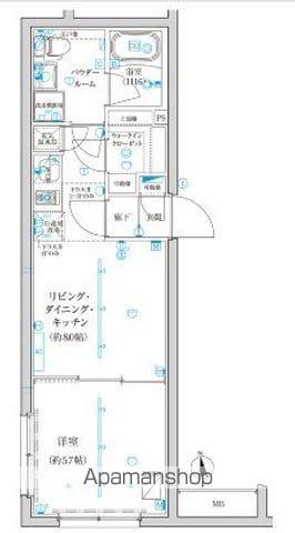 CREATIF西池袋(1LDK/2階)の間取り写真