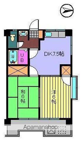 メゾン大塚(2DK/4階)の間取り写真