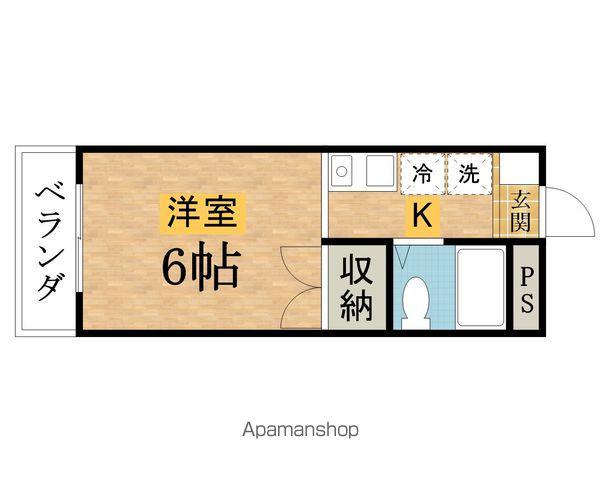 MGヒルズ(ワンルーム/2階)の間取り写真