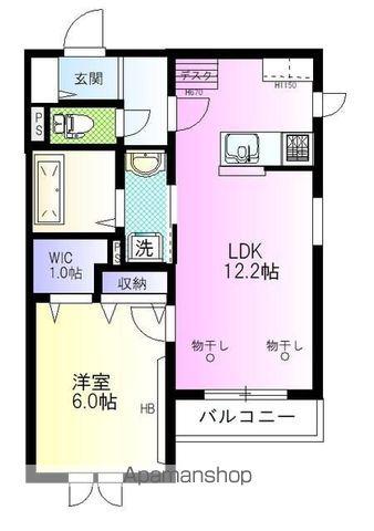 グランメゾン山中(1LDK/3階)の間取り写真