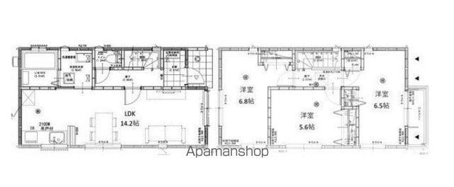 千葉県柏市 2階建 築1年(3LDK)の間取り写真