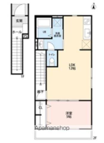 リーブルファイン柏高田(1LDK/2階)の間取り写真