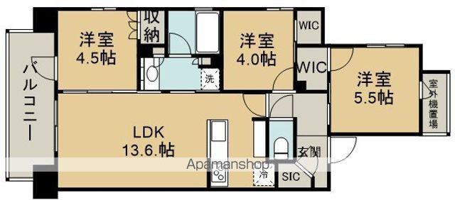 プレシス本川越ルミナス(3LDK/12階)の間取り写真