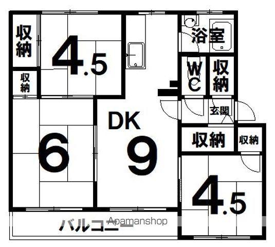 若草501マンション(3DK/2階)の間取り写真